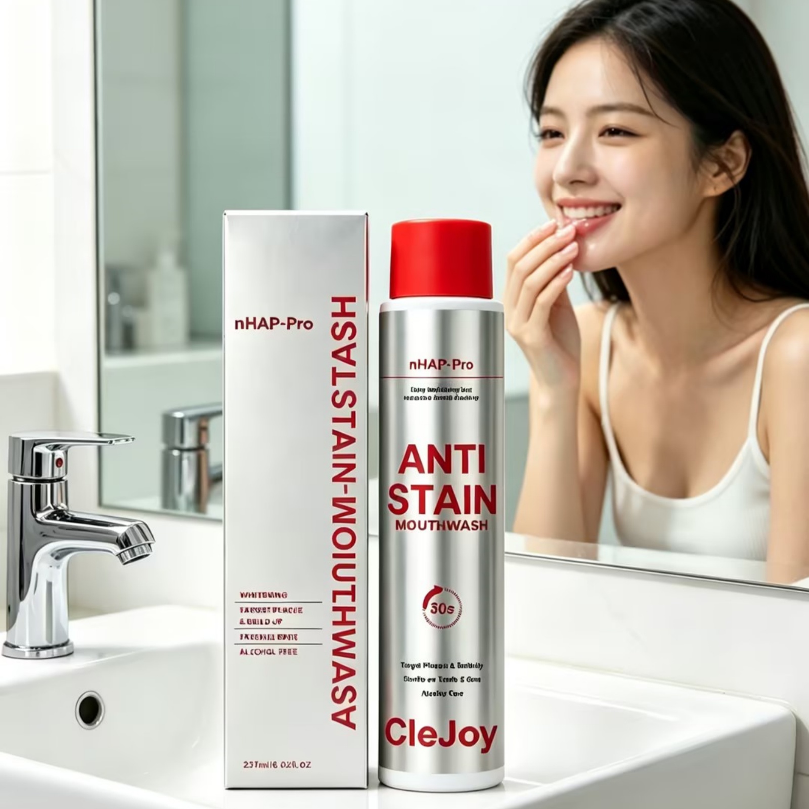 Clejoy Teeth Mouthwash Long La - Teeth Whitening Mouthwash recension och pris
