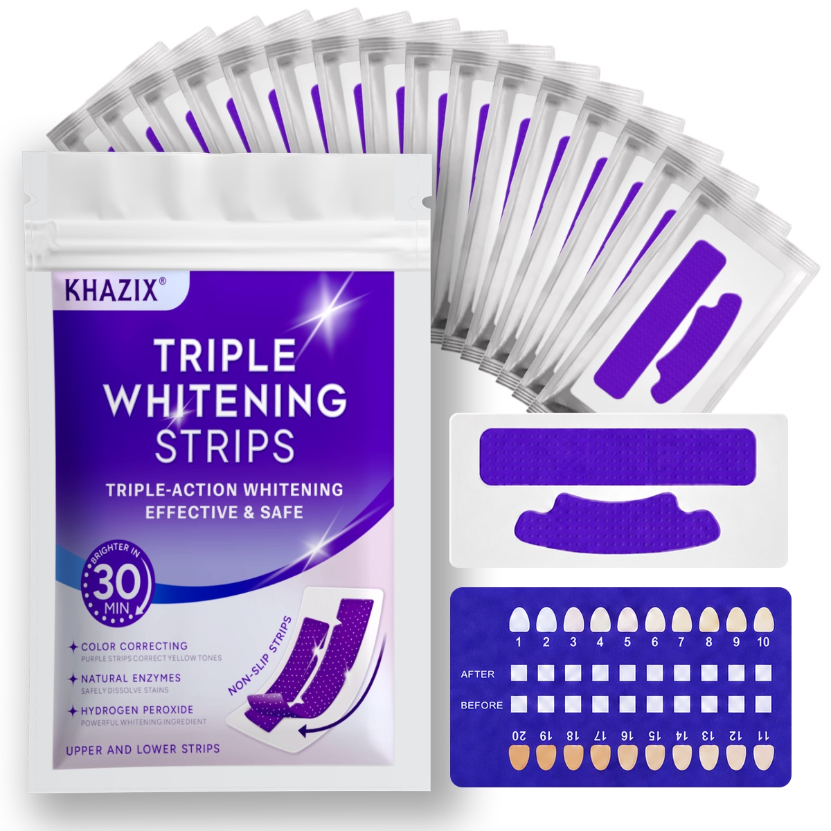 7pcs Dental Care Strips Oral H - Teeth Whitening Kit recension och pris